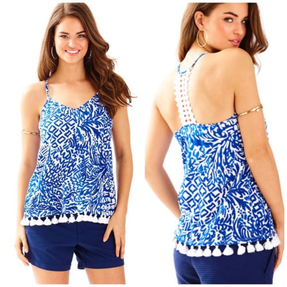 Lilly Pulitzer Nya Tassel Tank
